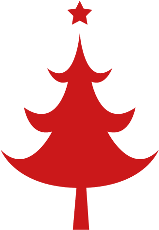 Red Christmas Tree Transparent Png - Christmas Tree Png Vector (512x512)