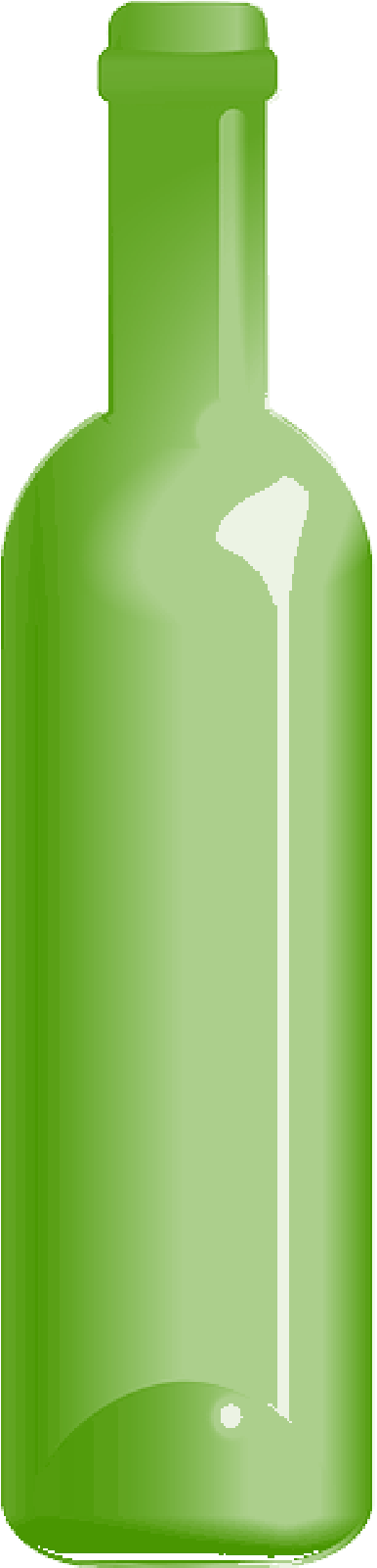 Green, Glass, Bottle, Cartoon, Empty, Container - Glass Bottle (800x1600)