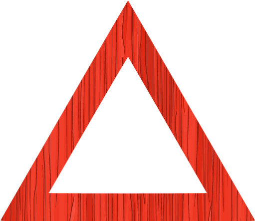 Sketchy Red Triangle Outline Icon - Triangle Red Icon (512x512)