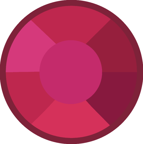 Raspberry Beryl Gem By Rowensgurl - Circle (600x604)