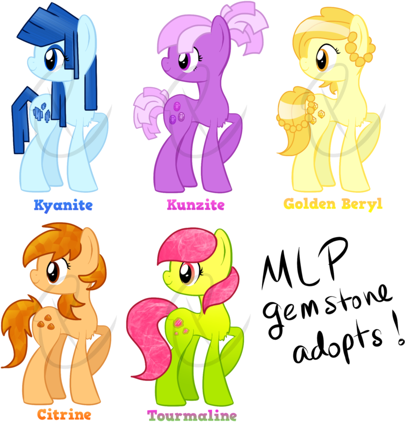 Mlp Gemstone Adopts - My Little Pony Gemstones (894x894)