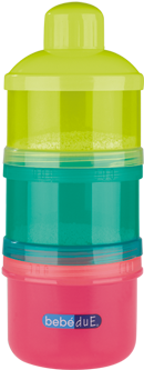 Destaca Por Ocupar Poco Espacio Y Por Ser Compartimentos - Bebedue 4'lü Süt Tozu Saklama Kabı (359x359)