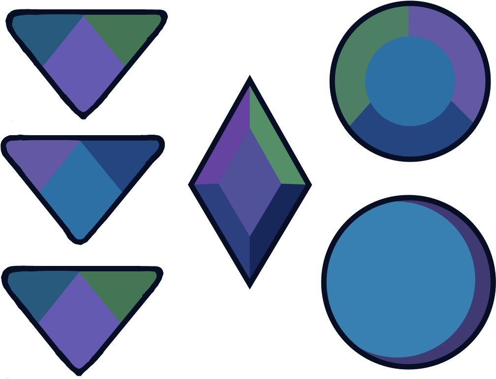 Fluorite Gemstone Types - Steven Universe Fluorite Gems (1047x771)