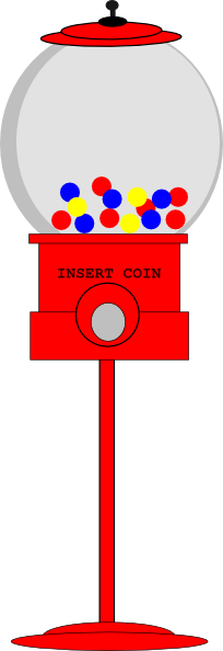 Gumball Machine Clip Art - Png Gumball Machine Clipart (204x594)