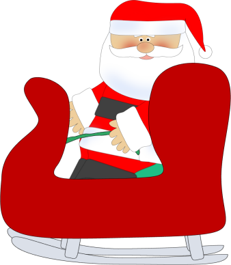 Christmas Sleigh Pictures - Christmas Cutting Preschool Activity (338x388)