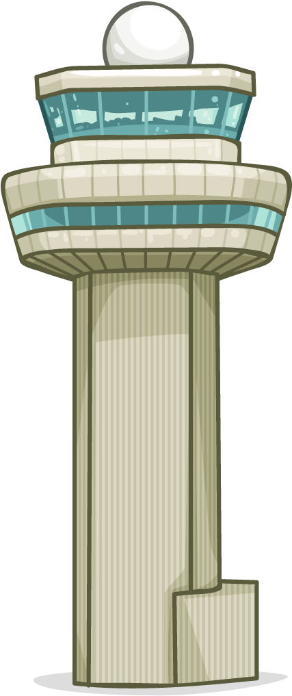 Walla Air - Air Traffic Control Tower Clipart (1024x1024)