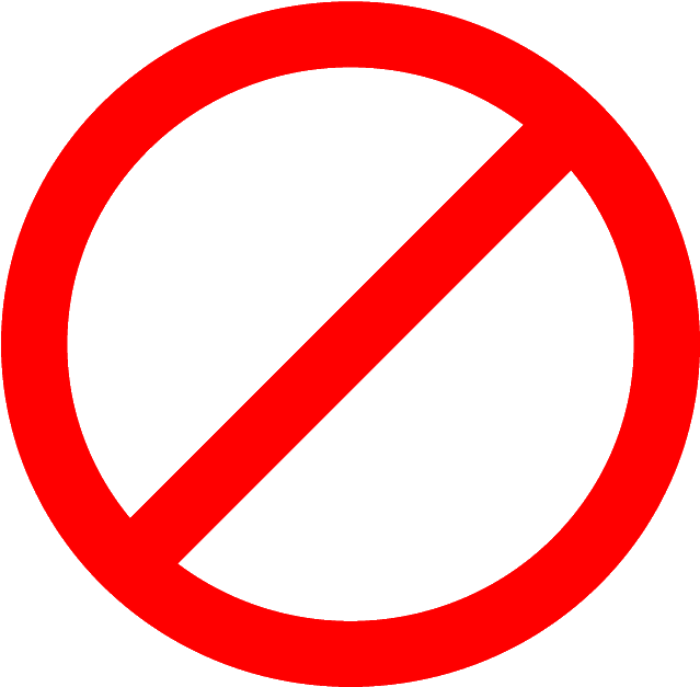 Clip Art No Entry Sign - None Clipart Black And White (648x768)