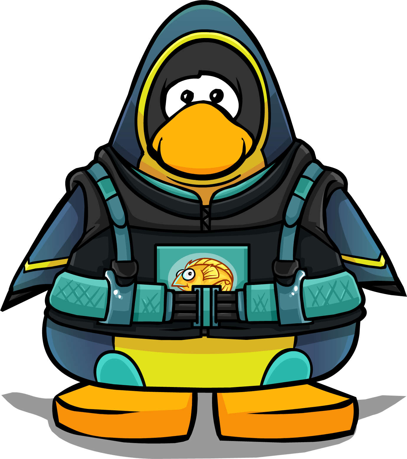 Deep Sea Diving Suit From A Player Card - Club Penguin (1380x1556)