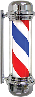 Revolving Electric Barber Pole - Alex Barber Shop (359x359)