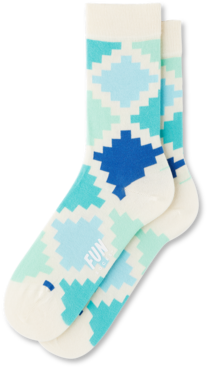 Women's Geo Check Socks - Sock (480x480)