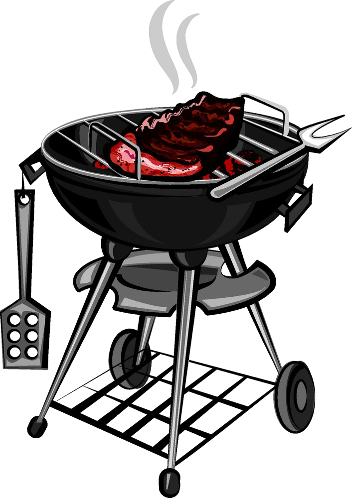 Barbecue Grilling Clip Art - Hot Dog Bbq Clipart (706x1000)