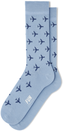 Men's Airplane Dress Socks - Blue (480x480)