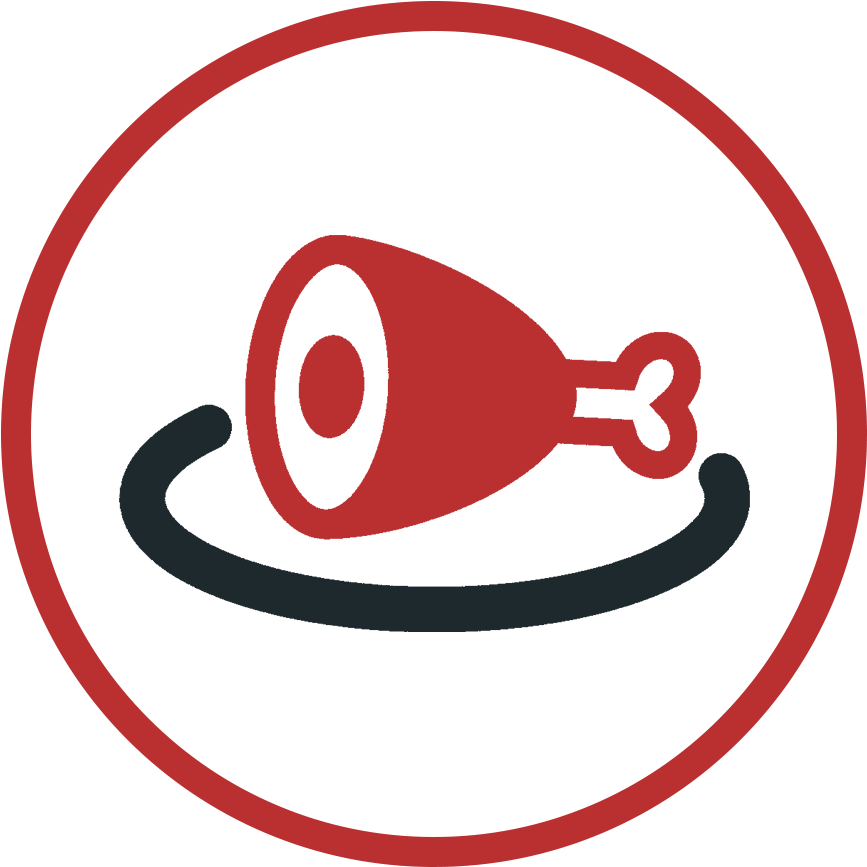 Buffet Available At This Christmas Party - Circle (908x913)