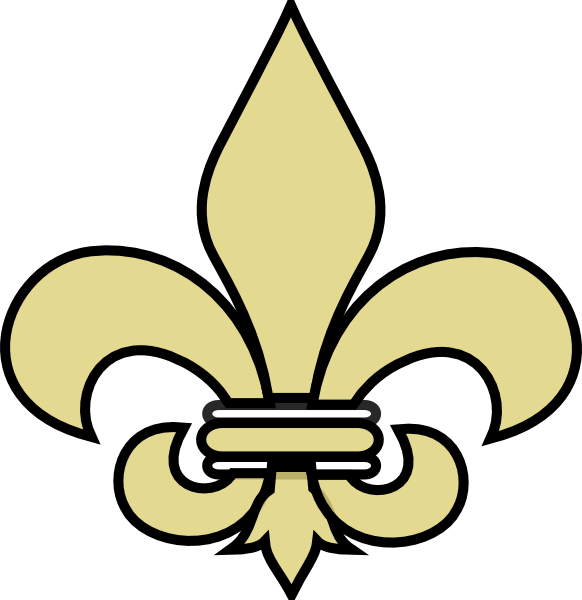 Fleur De Lis Gold (582x600)