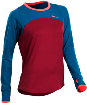 Sugoi Women's Fusion Core Long Sleeve, Varsity Red - Long-sleeved T-shirt (339x479)