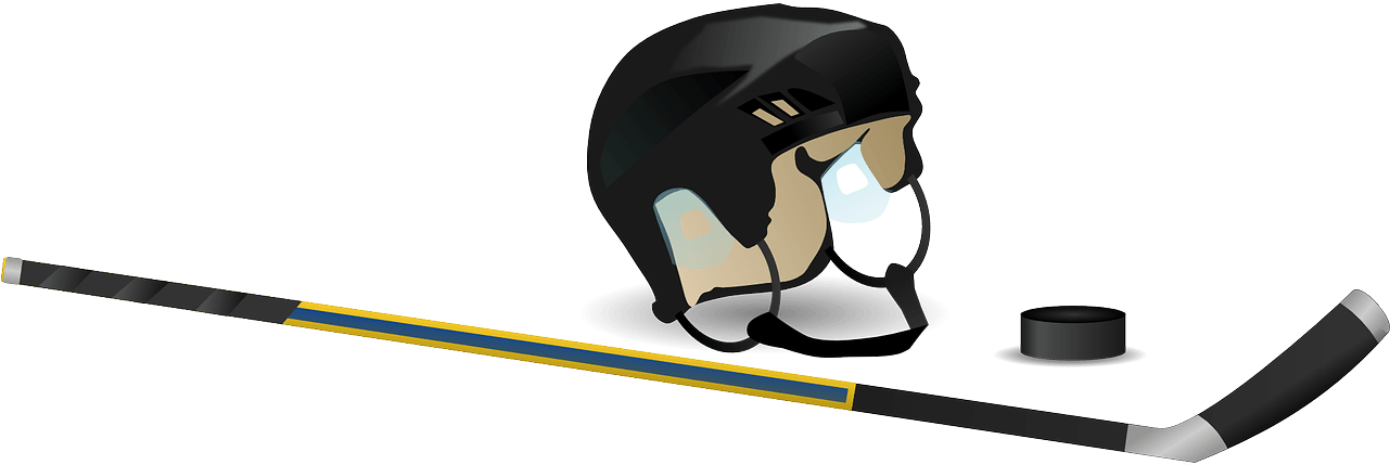 If - Hockey Helmet And Stick (1280x640)