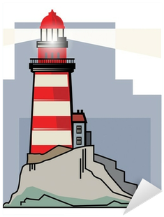 Sticker Phare, Illustration Vectorielle • Pixers® - Radio Mayak (400x400)