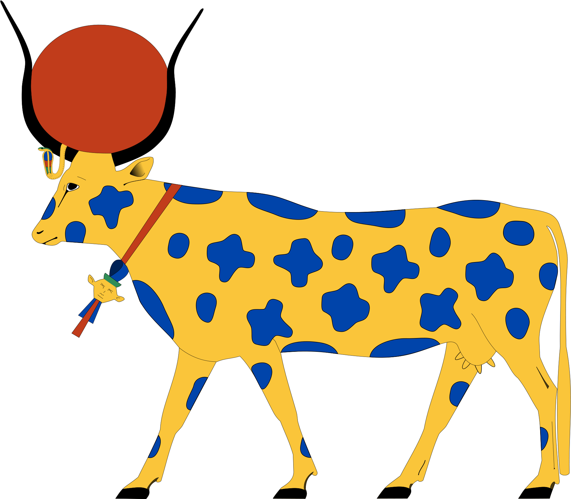 Eg-14 - Hathor As A Cow (1200x1033)