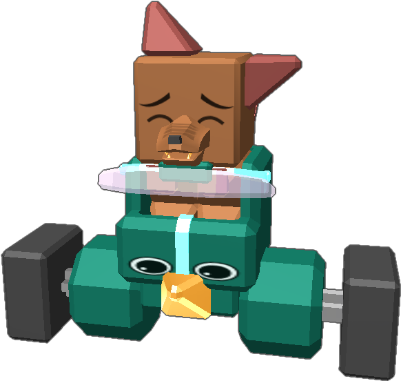 A Very Cute Pup And It's Very Cute Robot Stroller Take - Cartoon (768x768)