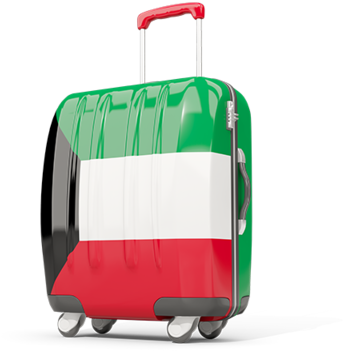 Illustration Of Flag Of Kuwait - Indian Flag Travel Bag (640x480)