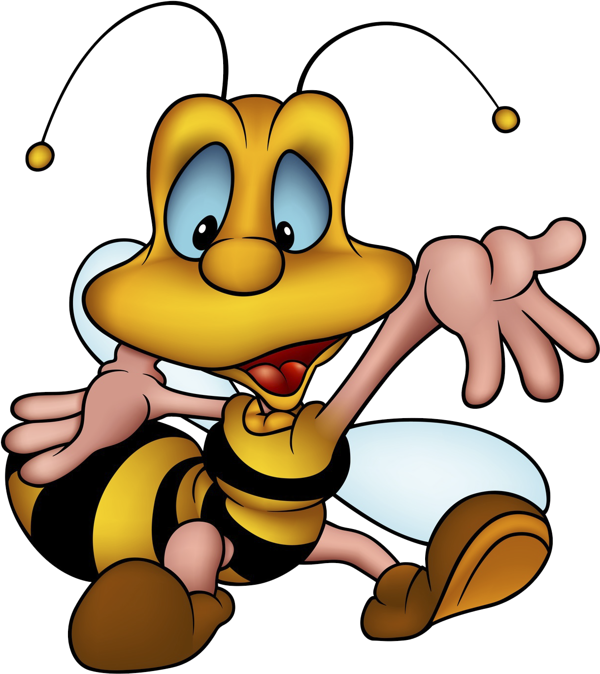 Welcome Clip Art - Cartoon Wasp (1378x1378)