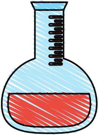 Flask With Chemical Vector Icon Illustration - Mudanya Belediyesi (550x550)