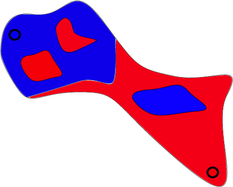 The Blue Connected Region Containing The Blue Blob - The Blue Connected Region Containing The Blue Blob (489x398)