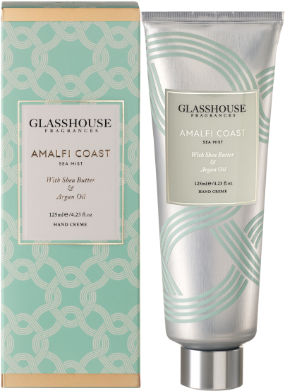 Amalfi Coast Sea Mist 125ml Hand Creme By Glasshouse - Glasshouse Fragrances Marseille Hand Cream 125ml (832x750)