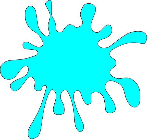 Splash Clip Art - Color Splash Clip Art (600x568)