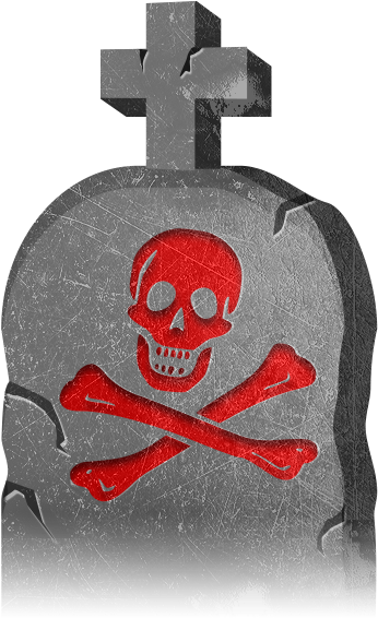 Halloween Gravestones Messages Sticker-1 - Skull (618x618)