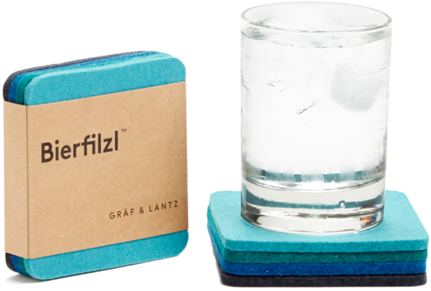 Square Felt Coaster Ocean - Old Fashioned Glass (683x1024)