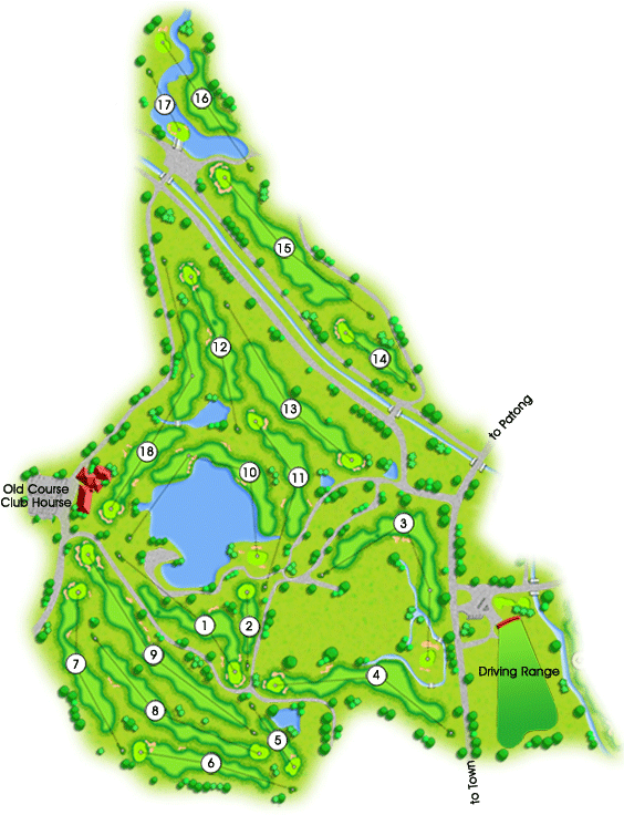 18 Hole Old Course Layout Phuket Country Club - Phuket Province (570x735)