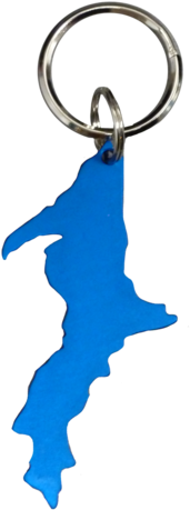 Blue Upper Peninsula Keychain - Blue (480x480)