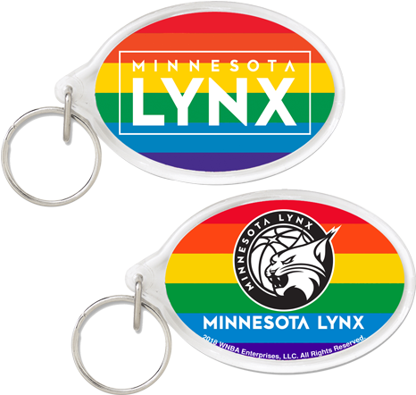 Minnesota Lynx Pride Keychain - Minnesota Lynx (500x667)