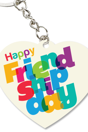 Awesome White Heart Key Chain Awesome White Heart Key - Friendship Day (284x426)