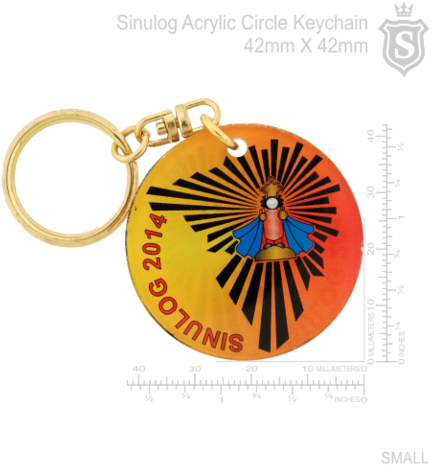 Sinulog Acrylic Circle Keychain 42mm - Keychain (480x480)