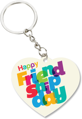 Awesome White Heart Key Chain - Friendship Day (284x426)