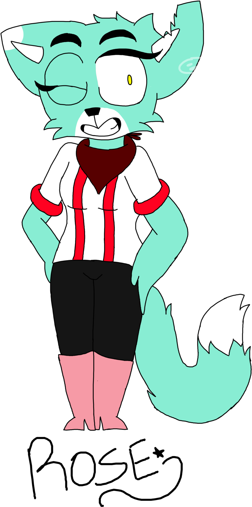 Tc 96 6,052 1,307 Furry Oc Rose By Sinful Slime - Furry Fandom (1024x1843)