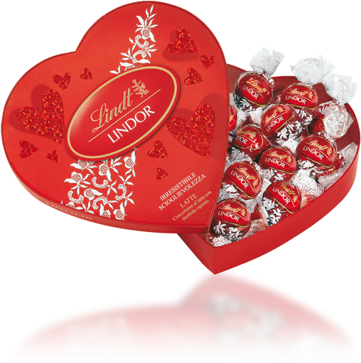 Chocolate Lovers Day Chocolate - Lindt Heart Shaped Chocolate Box (550x550)