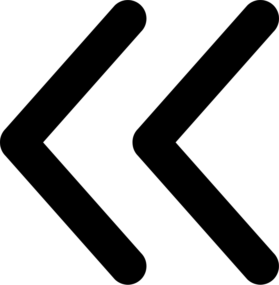 Png File Svg - Left Double Arrow Icon (960x981)