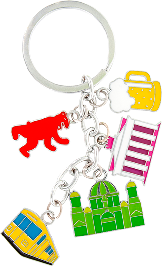 Porte Clés Berlin - Charms City (535x587)