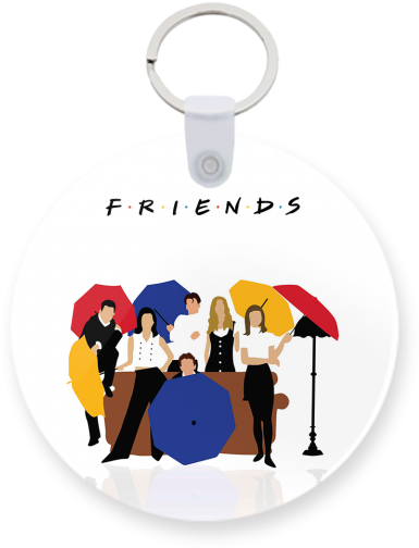 Friends Printed Keychain - 5'x7'area Rug (600x600)