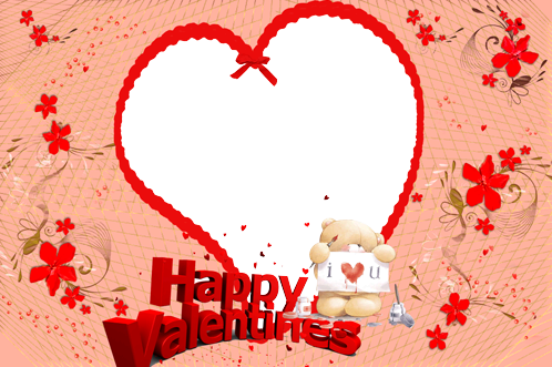 I Love You And Happy Valentine's Day - Frame Transparent Happy Valentine's Day (498x331)