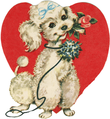 Cute Little Dog Holding A Rose - Süßer Welpe Mit Der Rose, Malend Mauspad (400x400)