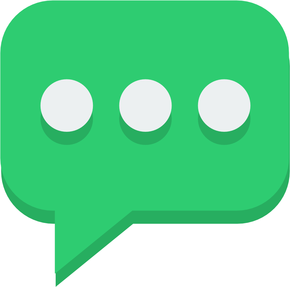 Bubbles Icons - Flat Speech Bubble Icon (1024x1024)