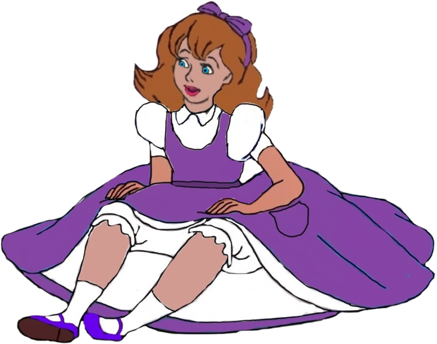 Mary Alice's Cousin Sitting Down By Darthranner83 - Funky Phantom April Stewart (900x709)