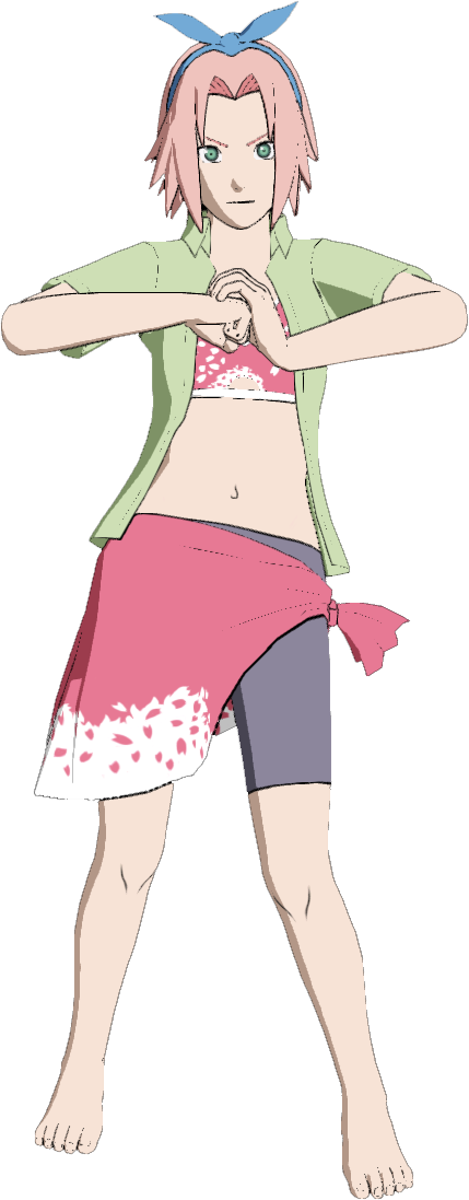 Naruto Storm Revolution New Pre-order Summer Girls - Ninetales (429x1097)