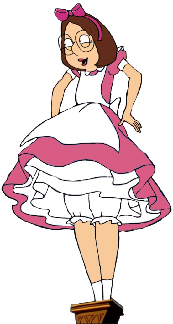 Meg Griffin As Alice The Giantess By Darthranner83 - Harley Quinn And Alice (777x1029)