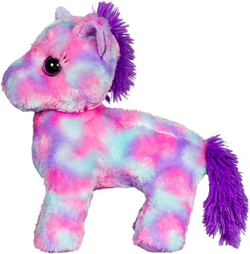 Gum Drop The Pony - Teddy Mountain Jelly Bean The Pink & Purple Pony (520x600)