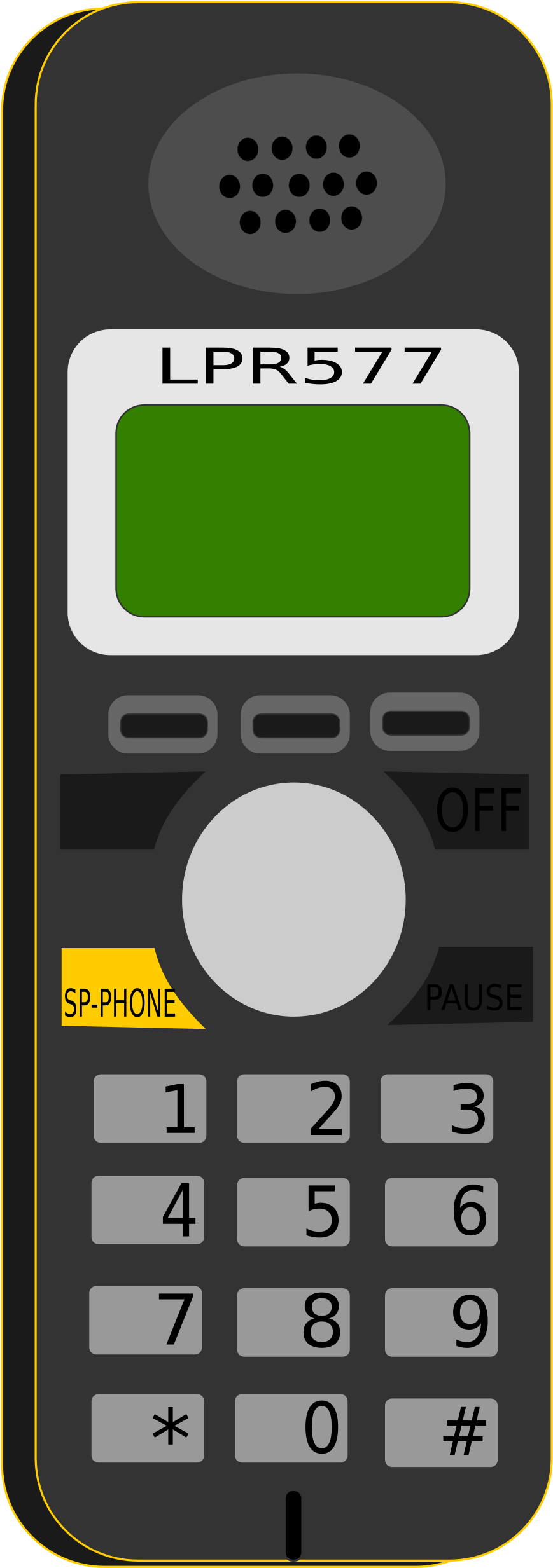 Cordless Png - Feature Phone (2400x3394)
